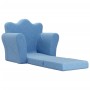 Sofá cama infantil felpa suave azul