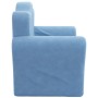 Sofá cama infantil felpa suave azul