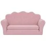 Sofá cama para niños de 2 plazas felpa suave rosa de , Mobiliario para bebés y niños pequeños - Ref: Foro24-357063, Precio: 8...