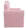 Sofá cama para niños de 2 plazas felpa suave rosa de , Mobiliario para bebés y niños pequeños - Ref: Foro24-357063, Precio: 8...