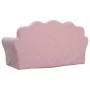 Rosafarbenes 2-Sitzer-Kinderschlafsofa aus weichem Plüsch von , Baby- und Kleinkindmöbel - Ref: Foro24-357063, Preis: 79,96 €...