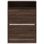 Shoe cabinet with 2 folding drawers in brown oak color, 80x34x116 cm. by , Shoe racks and shoe organizers - Ref: Foro24-32144...
