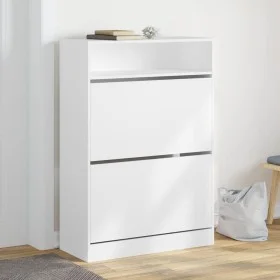 Mueble zapatero con 2 cajones abatibles blanco 80x34x116 cm de , Zapateros y organizadores de calzado - Ref: Foro24-3214406, ...