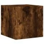 Muebles TV pared con LED 4 pzas madera ingeniería roble ahumado de , Muebles TV - Ref: Foro24-3216822, Precio: 179,33 €, Desc...
