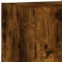 TV-Wandmöbel mit LED-Beleuchtung, 4-teilig, aus geräucherter Eichen-Ingenieurholz. von , TV-Möbel - Ref: Foro24-3216822, Prei...