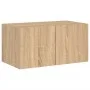 Muebles TV pared con LED 6 pzas madera ingeniería roble Sonoma de , Muebles TV - Ref: Foro24-3216834, Precio: 219,83 €, Descu...