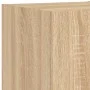 TV wall unit with LED lights, 4 pieces, engineered wood in Sonoma oak. by , TV Furniture - Ref: Foro24-3216848, Price: 186,09...
