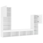 Wand-TV-Möbel mit LED 4 Stk. Holzwerkstoff weiß von , TV-Möbel - Ref: Foro24-3216654, Preis: 198,03 €, Rabatt: %
