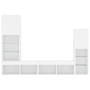 Wand-TV-Möbel mit LED 4 Stk. Holzwerkstoff weiß von , TV-Möbel - Ref: Foro24-3216654, Preis: 198,03 €, Rabatt: %