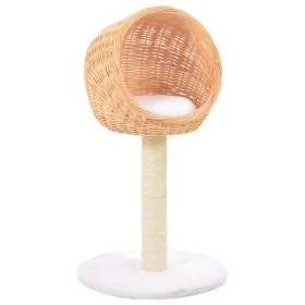 Cat scratcher with natural willow wood and sisal post by vidaXL, Cat furniture - Ref: Foro24-170726, Price: 69,20 €, Discount: %