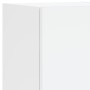 Muebles de TV de pared con LED 4 pzas madera ingeniería blanco de , Muebles TV - Ref: Foro24-3216654, Precio: 205,98 €, Descu...