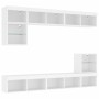 Wand-TV-Möbel mit LED 8 Stk. Holzwerkstoff weiß von , TV-Möbel - Ref: Foro24-3216668, Preis: 221,43 €, Rabatt: %