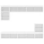 Wand-TV-Möbel mit LED 8 Stk. Holzwerkstoff weiß von , TV-Möbel - Ref: Foro24-3216668, Preis: 216,41 €, Rabatt: %