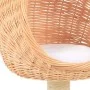 Rascador para gatos con poste de sisal madera natural de sauce de vidaXL, Mobiliario para gatos - Ref: Foro24-170726, Precio:...