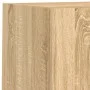 Wand-TV-Möbel mit LED 4 Stück Holzwerkstoff Sonoma Eiche von , TV-Möbel - Ref: Foro24-3216663, Preis: 152,94 €, Rabatt: %