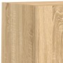 Wand-TV-Möbel mit LED 4 Stück Holzwerkstoff Sonoma Eiche von , TV-Möbel - Ref: Foro24-3216663, Preis: 158,98 €, Rabatt: %