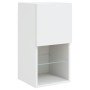 Muebles de TV de pared con LED 4 pzas madera ingeniería blanco de , Muebles TV - Ref: Foro24-3216661, Precio: 180,35 €, Descu...