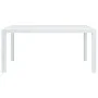 White rattan look plastic garden table 150x90x72 cm by vidaXL, Garden tables - Ref: Foro24-45604, Price: 159,48 €, Discount: %