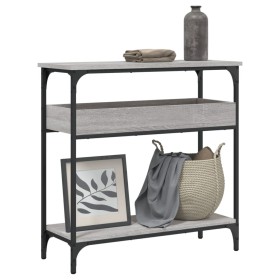 Console table with Sonoma grey engineered wood shelf 75x29x75 cm by , Side tables - Ref: Foro24-837715, Price: 48,62 €, Disco...
