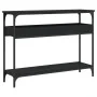 Console table with black engineered wood shelf 100x29x75 cm by , Side tables - Ref: Foro24-837717, Price: 58,50 €, Discount: %