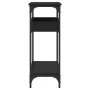 Console table with black engineered wood shelf 100x29x75 cm by , Side tables - Ref: Foro24-837717, Price: 58,50 €, Discount: %