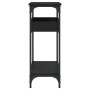 Konsolentisch mit Ablage aus schwarzem Holzwerkstoff 100x29x75 cm von , Seitentische - Ref: Foro24-837717, Preis: 59,24 €, Ra...