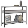 Console table with Sonoma grey engineered wood shelf 100x29x75 cm by , Side tables - Ref: Foro24-837720, Price: 59,53 €, Disc...