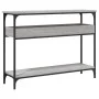 Console table with Sonoma grey engineered wood shelf 100x29x75 cm by , Side tables - Ref: Foro24-837720, Price: 58,79 €, Disc...