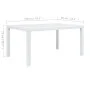 White rattan look plastic garden table 150x90x72 cm by vidaXL, Garden tables - Ref: Foro24-45604, Price: 159,48 €, Discount: %