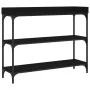 Console table with black shelves 100x30x80 cm by , Side tables - Ref: Foro24-837807, Price: 50,25 €, Discount: %