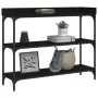 Console table with black shelves 100x30x80 cm by , Side tables - Ref: Foro24-837807, Price: 50,25 €, Discount: %
