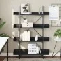 4-shelf black engineered wood bookcase 100x33x145.5 cm by , Bookcases and shelves - Ref: Foro24-837692, Price: 62,90 €, Disco...