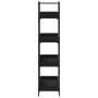 4-shelf black engineered wood bookcase 100x33x145.5 cm by , Bookcases and shelves - Ref: Foro24-837692, Price: 74,74 €, Disco...