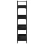 4-shelf black engineered wood bookcase 100x33x145.5 cm by , Bookcases and shelves - Ref: Foro24-837692, Price: 62,90 €, Disco...