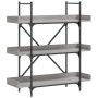 Librería de 3 estantes madera gris Sonoma 100x33x108,5 cm de , Librerías y estanterías - Ref: Foro24-837690, Precio: 66,51 €