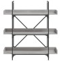 Librería de 3 estantes madera gris Sonoma 100x33x108,5 cm de , Librerías y estanterías - Ref: Foro24-837690, Precio: 66,51 €