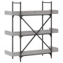 Bücherregal mit 3 Regalen Sonoma graues Holz 100x33x108,5 cm von , Bücherregale und Regale - Ref: Foro24-837690, Preis: 66,59...