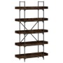 Bücherregal mit 5 Regalen aus geräucherter Eiche von , Bücherregale und Regale - Ref: Foro24-837699, Preis: 97,22 €, Rabatt: %