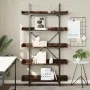 Engineered smoked oak wood 5-shelf bookcase by , Bookcases and shelves - Ref: Foro24-837699, Price: 96,05 €, Discount: %