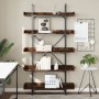 Librería de 5 estantes madera ingeniería roble ahumado de , Librerías y estanterías - Ref: Foro24-837699, Precio: 97,15 €