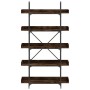 Bücherregal mit 5 Regalen aus geräucherter Eiche von , Bücherregale und Regale - Ref: Foro24-837699, Preis: 97,22 €, Rabatt: %