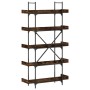 Bücherregal mit 5 Regalen aus geräucherter Eiche von , Bücherregale und Regale - Ref: Foro24-837699, Preis: 97,22 €, Rabatt: %