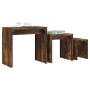 Stapelbare Couchtische 3 Stk. Eiche geräuchertes Holz von , Couchtisch - Ref: Foro24-837824, Preis: 64,76 €, Rabatt: %