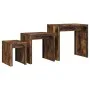 Stackable coffee tables, set of 3, engineered wood in smoked oak. by , Coffee table - Ref: Foro24-837824, Price: 63,96 €, Dis...