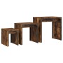 Stapelbare Couchtische 3 Stk. Eiche geräuchertes Holz von , Couchtisch - Ref: Foro24-837824, Preis: 64,76 €, Rabatt: %