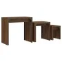 Stackable coffee tables 3 pieces engineered wood oak brown by , Coffee table - Ref: Foro24-837826, Price: 50,84 €, Discount: %