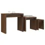 Stackable coffee tables 3 pieces engineered wood oak brown by , Coffee table - Ref: Foro24-837826, Price: 50,84 €, Discount: %