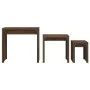 Stackable coffee tables 3 pieces engineered wood oak brown by , Coffee table - Ref: Foro24-837826, Price: 50,84 €, Discount: %