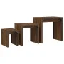 Stackable coffee tables 3 pieces engineered wood oak brown by , Coffee table - Ref: Foro24-837826, Price: 50,84 €, Discount: %
