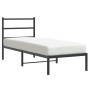 Bettgestell mit schwarzem Metallkopfteil 75x190 cm von , Betten und Lattenroste - Ref: Foro24-355355, Preis: 59,48 €, Rabatt: %
